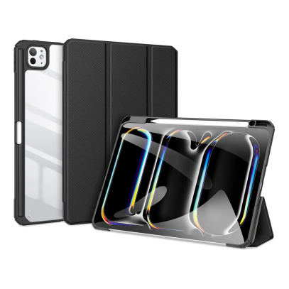 Чехол книжка для iPad Pro 13" M4 Dux Ducis Toby Series Black, чёрный