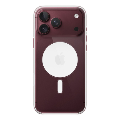 Чехол для iPhone 18 Pro Max с MagSafe Clear Case Бургунди