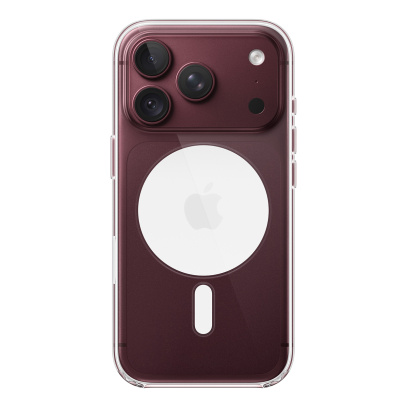 Чехол для iPhone 18 Pro с MagSafe Clear Case Бургунди