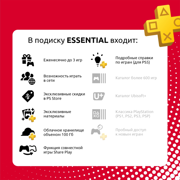 ПО: PS Plus Essential на 12 месяцев (Турция)