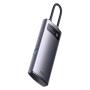 Хаб Baseus Metal Gleam Series 4в1 Multifunctional Type-C - USB3.0*4 HUB Docking Station WKWG070013 (BS-OH066) Серый