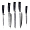Набор кухонных ножей Spetime 5-Pieces Kitchen Knife Set (G05-BL) Черный