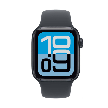 Apple Watch SE 3 (2025), 44 мм корпус из алюминия цвета «Midnight», ремешок Sport Band размера M/L цвета «Midnight»