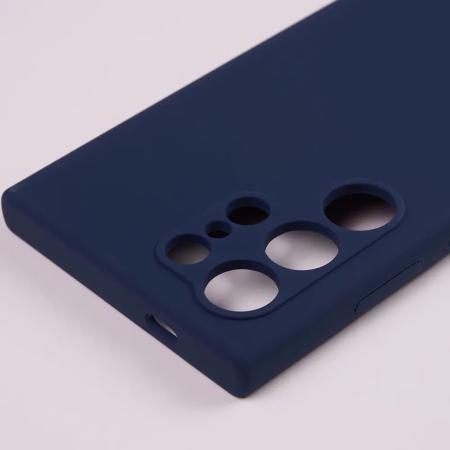 Чехол Silicone Case v2 для Samsung Galaxy S24 Ultra Тёмно-синий