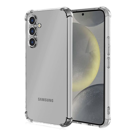 Чехол для Samsung Galaxy S24 с защитой камер, Прозрачный