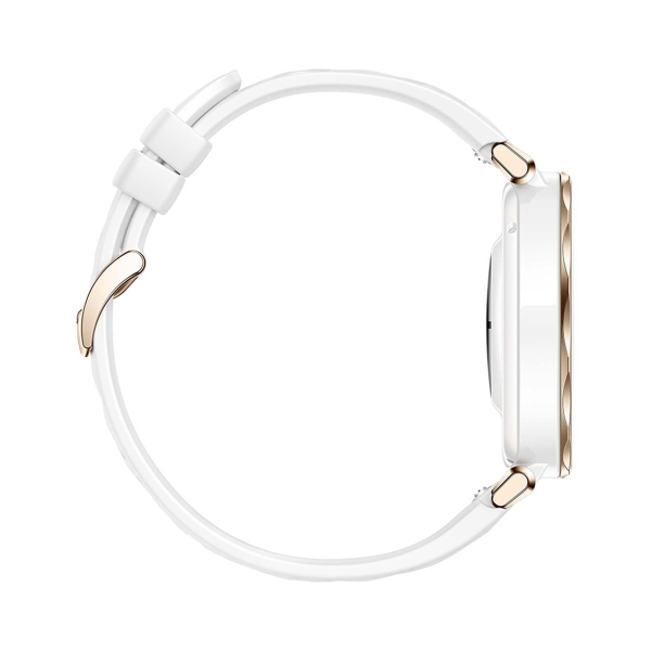 Умные часы HUAWEI Watch GT 5 Pro White, 42 мм, цвет корпуса белый/золотой, цвет ремешка белый