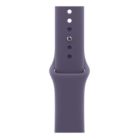 Apple Watch Series 11, 46 мм корпус из алюминия цвета «Silver», ремешок Sport Band размера S/M цвета «Purple Fog»