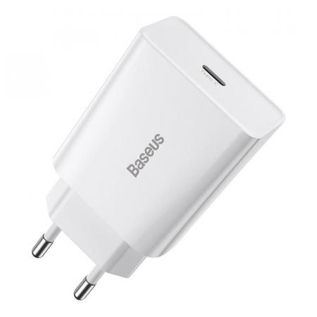 Зарядное устройство Baseus Speed Mini QC Quick Charger USB Type-C 20Вт CCFS-SN02 (TC-012PD20-x) Белый