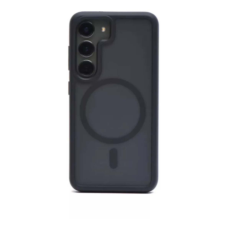 Чехол для Samsung S24 Plus/S25 Plus c MagSafe Silicone Case Black, чёрный