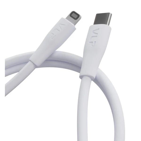Дата-кабель VLP LITE Color Line USB-C to Lightning, 27W, 1 м Белый