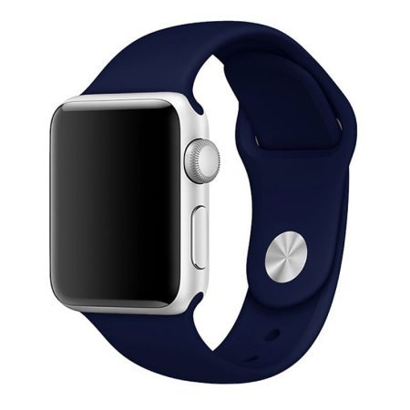 Ремешок для Apple Watch 42/49 mm Silicone Case Тёмно-синий