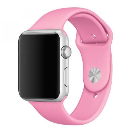 Ремешок для Apple Watch 42/44 mm COTEetCI Silicone Sport Band Pink, розовый