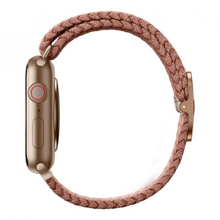 Ремешок для Apple Watch 42/44/45 mm UNIQ ASPEN Strap Braided (44MM-ASPPNK) Розовый