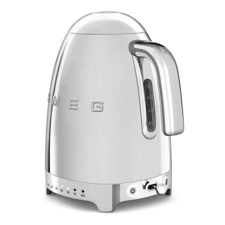 Чайник электрический SMEG 50s Style с регулируемой температурой (KLF04SSEU) Silver, серебристый