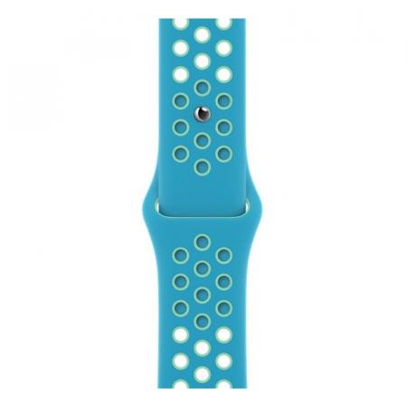 Ремешок для Apple Watch 42/44 mm Nike+ Silicone Sport Band Сине-голубой