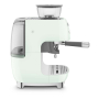 Кофемашина эспрессо со встроенной кофемолкой SMEG 50s style (EGF03PGEU) Пастельный зеленый