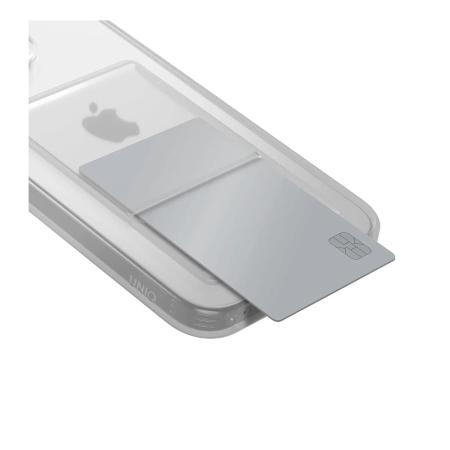 Чехол для iPhone 15 Pro UNIQ Air Fender ID с cardslot (IP6.1P(2023)-AFIDTRAN) Прозрачный