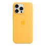 Чехол Silicone Case для Apple iPhone 15 Pro Max с MagSafe Yellow, Желтый